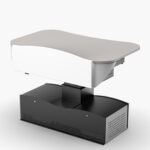 40RU multimedia lectern with internal rack-mount frame in body and base