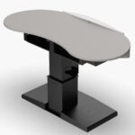 Large worktop on multimedia lectern for universities, large presentation spaces