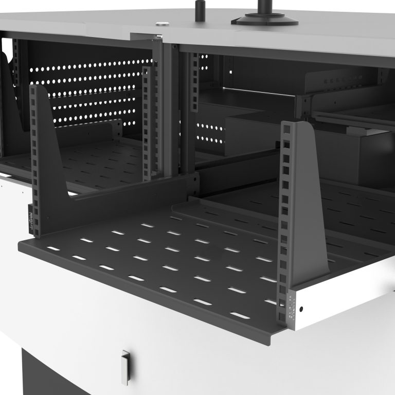 5RU Sliding Rack Shelf for Multimedia Lecterns | Podion Global