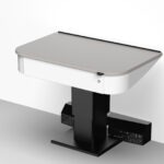 University teachers touchdown point with 4ru and height adjustment