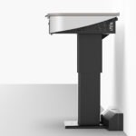 University touchdown point shown freestanding against a wall with height set for tall users