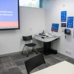 Touchdown point teachers workstation at Monash University