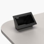 Black desk-mounted housing for Crestron MPC3-302 Media Presentation Controller