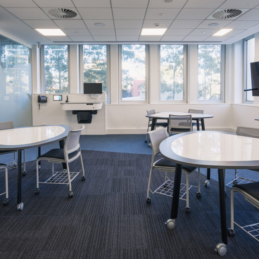 Teachers touchdown point or wall mounted lectern at Monash University