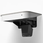 View from underneath a wall mounted multimedia lectern