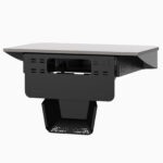 Rear view of cable management of wall moutned multimedia lectern workstation