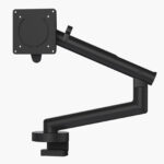 Black Flo Monitor Arm with Desk Clamp for lectern
