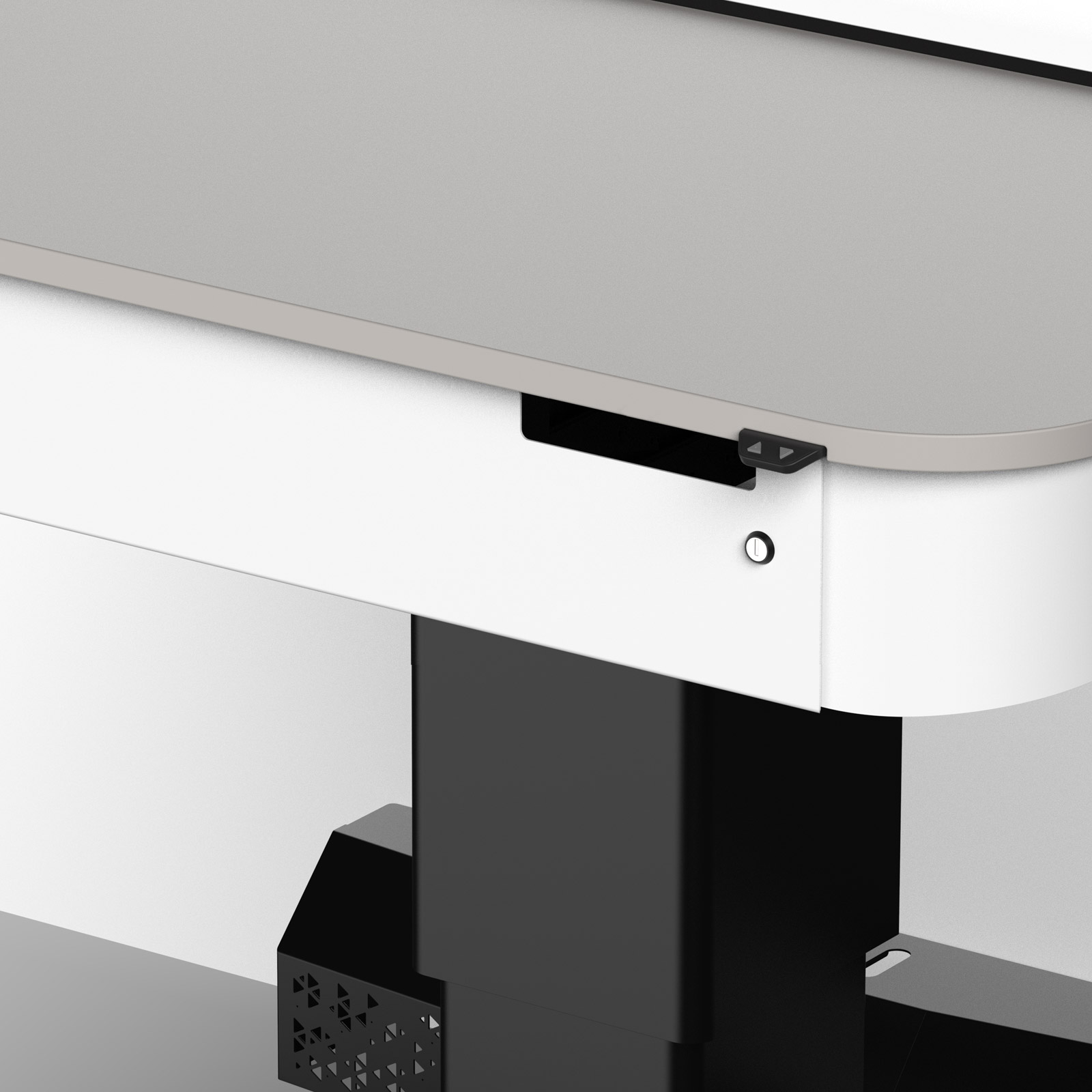 Optional micro pc cutout in front panel of lectern